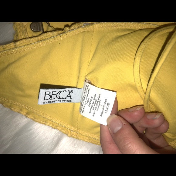 Becca Swimwear | Yellow Crochet Bikini - Picture 3 of 6